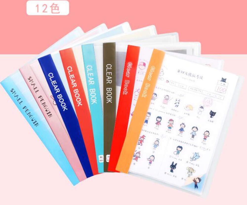 Amazon | HJ クリアファイル クリアポケット ポケット式ファイル 透明
