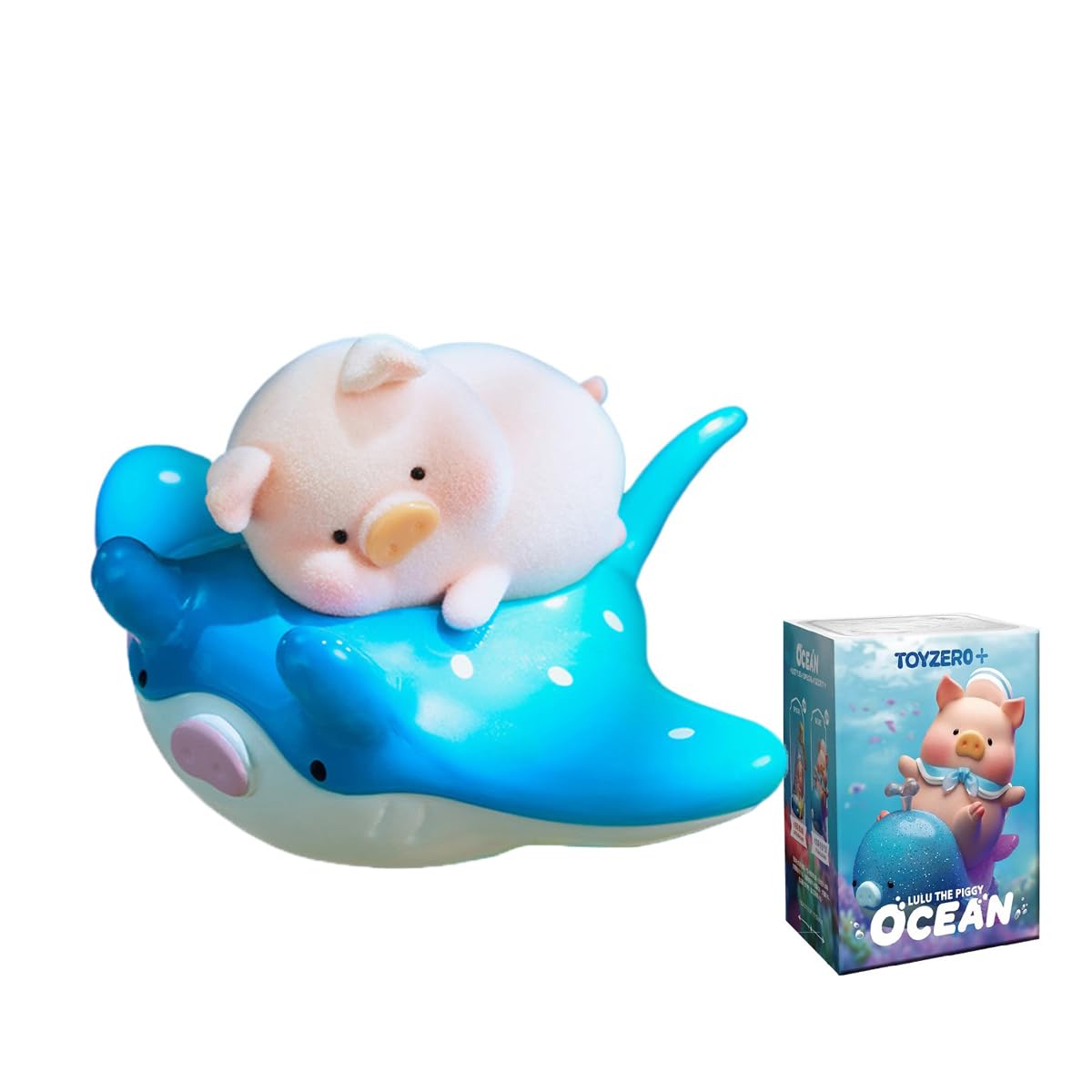 Lulu The Piggy Dreamy Blue Ocean Series Blind Box Action Figures Mystery Box Cute Random Toys Birthday Gift Christmas Collectible Toy for Desktop Ornaments, 1PC