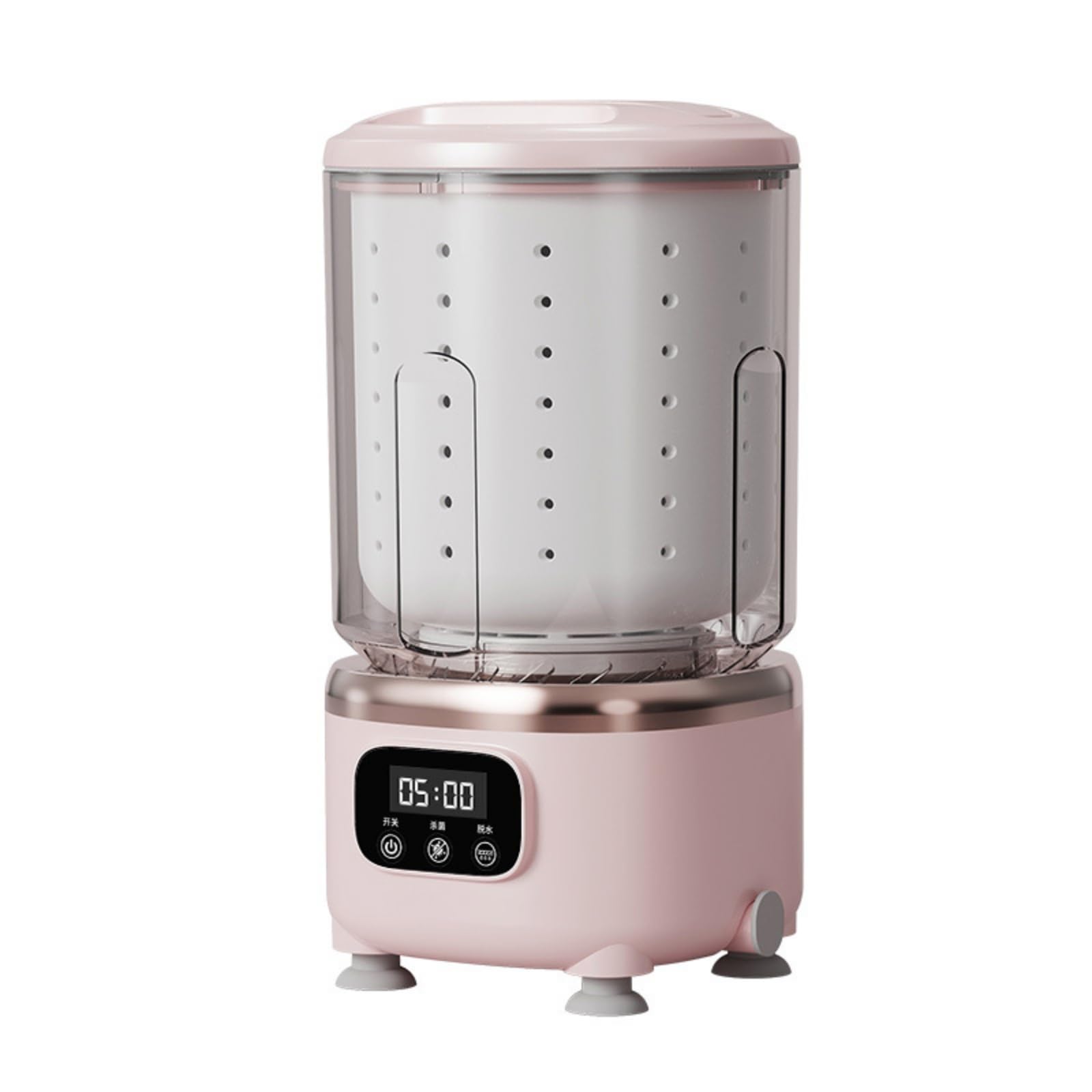 Portable Laundry Machine Lavatrice Portatile Lavabiancheria Mini Asciugatrice Centrifuga con Doppia Funzione Lavaggio E Asciugatura per Carichi, 粉红色