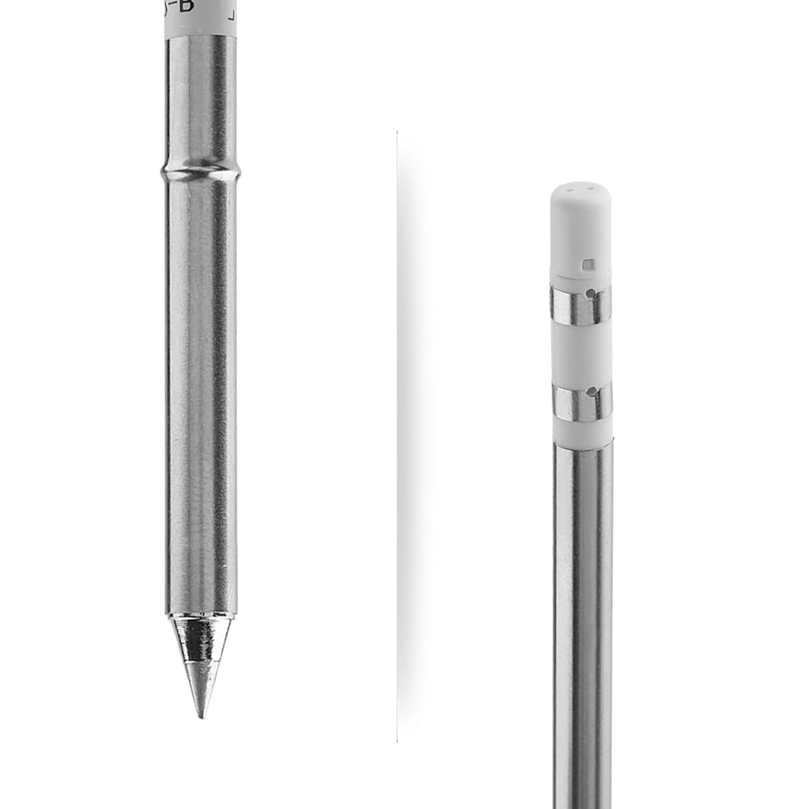Puntas de Soldador Serie T12 10 Tipos Puntas de Soldador Herramienta Soldadura para Soldaduras a Baja Temperatura Punta Recambio Calentamiento Rápido para Estación Retrabajo (10