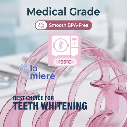 Image of LA MIERE Dental Cheek Retractor C Shape Mouth Opener Size M, Pack of 3, Pink