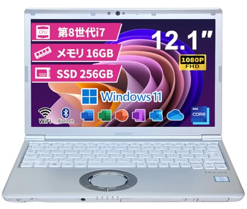 pi\jbN Note Book Let's note CF-SV7^MS Office H&B 2019^Win 11Pro\8Core i7^16GB^SSD 256GB^12.1C`FHD^NidiraWiFi^DVD^Bluet