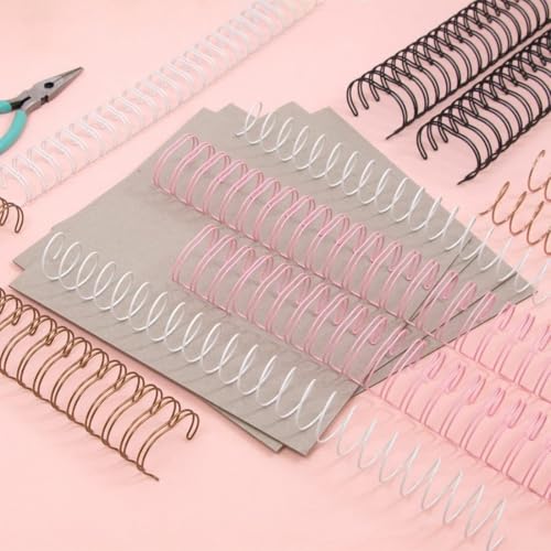 Craftelier   Kit Encuadernacion con Anillas de Encuadernar, Carton x 4, Tenacillas y Espirales de Encuadernar | Complemento Ideal para Nuestra Minty Duo Binding Machine | Manualidades y Scrapbooking