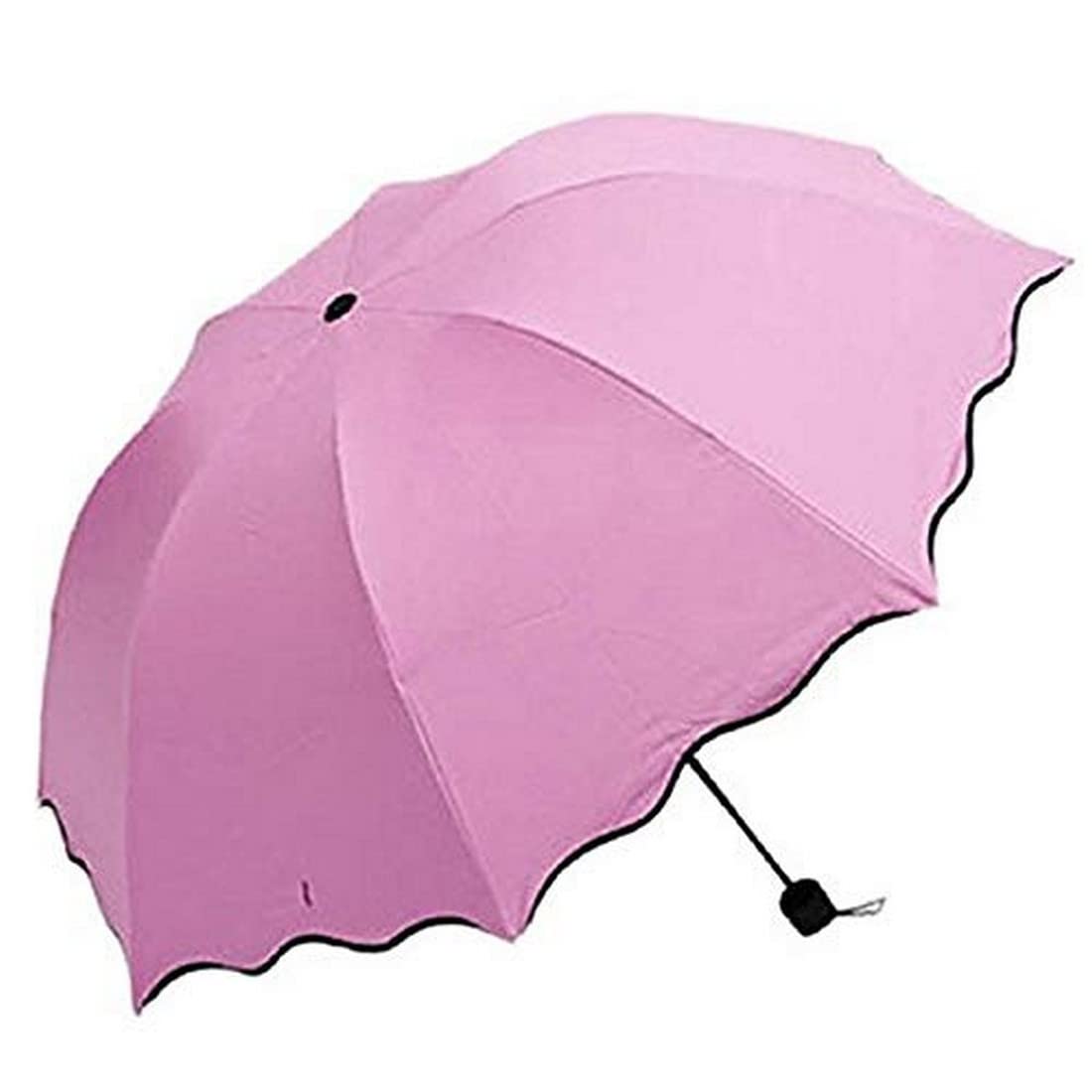 3 Fold Magic Umbella Anti UV Protection, Beautiful Creative Magical of Blooming Flowers Design Multi Style Umbrella for Man and Women-image-15