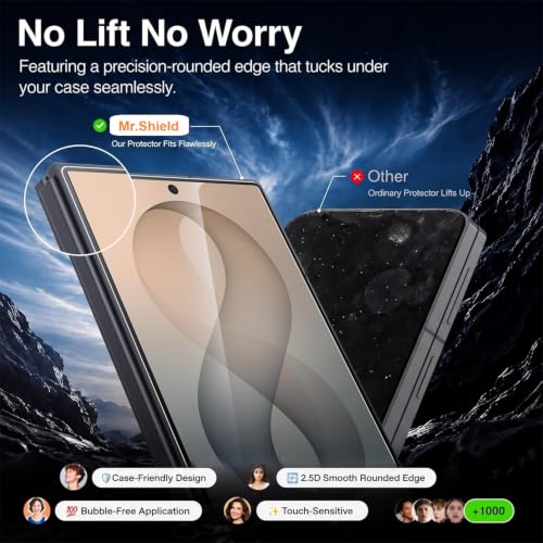 Image of Mr.Shield [2 Pack] Easy-X Tempered Glass Screen Protector for Z Fold 8