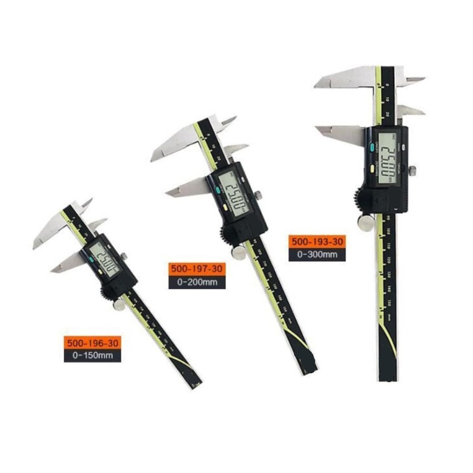 Wytrzymały suwmiarka z noniuszem, Suwmiarka cyfrowa 0-150 mm 500-196-30 LCD 6 cali Elektroniczny pomiar Stal nierdzewna(150mm)