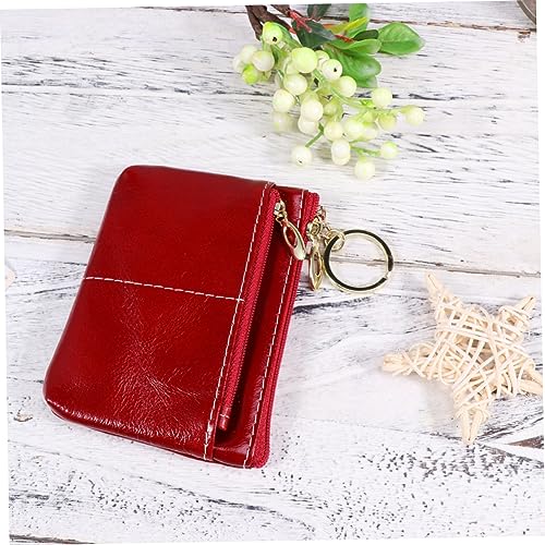 Vintage Zipper Wallet for Women Dual Coin Purse with Key Ring Stylish Handbag for Cards Cash Brown Oil Wax Leather Large Capacity for Daily Use Special Occasions4