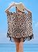 Women's Floral Kimono Cover Up Lightweight Leopard Chiffon Beachwear for Bikini Bathing Suit Cardigan and Swimwear(One Size,Leopard)
