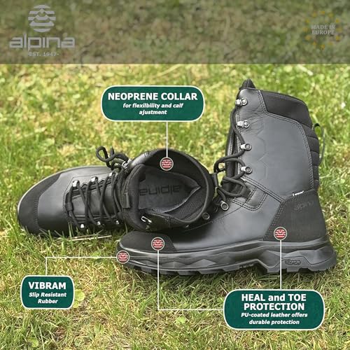 Alpina Army Boots THOR | Lightweight 1530g | Tactical Military and Waterproof | Neoprene Collar | Sympatex Breathable Membrane | All Weather Grip - Slip Resistant | Made in Europe3