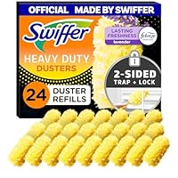Swiffer Dusters Refill for Cleaning, Feather & Microfiber Duster Alternative, Lavender Scent, 24 Count