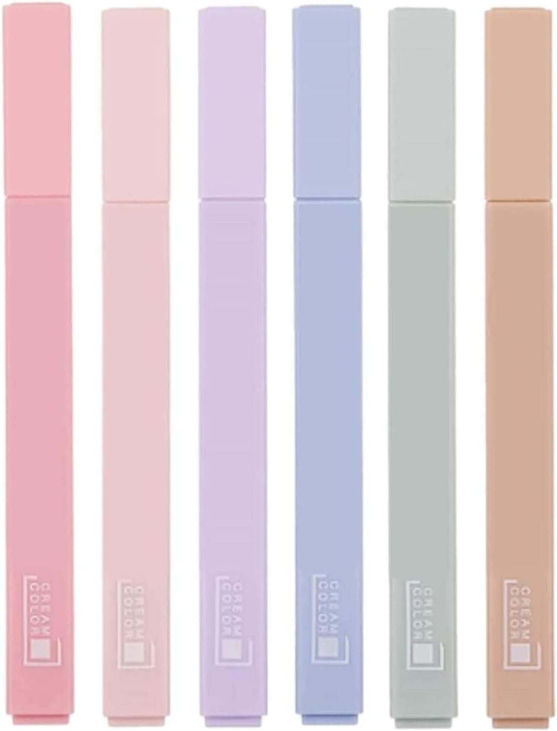 Pastel Highlighters Cute Aesthetic Pens,6Pcs Aesthetic Highlighters