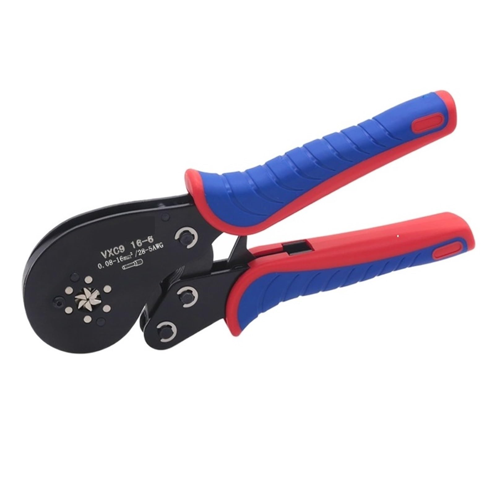 Tube Bootlace Zaciski VE I TE Szczypce Do Zaciskania I Terminal Min 0.08mm Max 16mm Zestaw Narzędzi Ręcznych Elektryk Crimper HSC8 6-4 6-6 10S(16mm Hexagon)