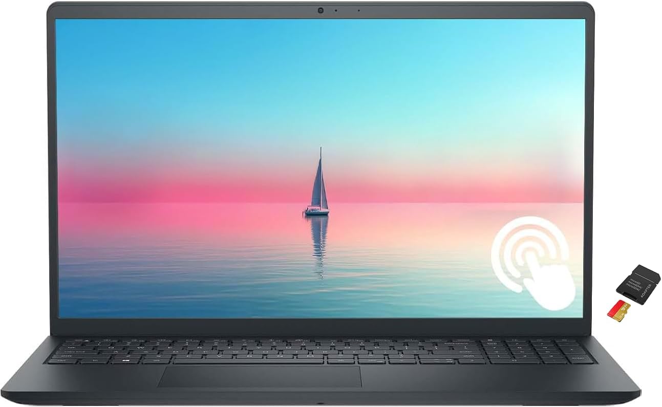 Dell Inspiron 15.6" FHD Touchscreen Business & Student Laptop Computer, 8GB RAM 1TB Storage (512GB SSD+512GB External), Intel 10-Core i5 Processor, Windows 11, Numeric Keypad, Wi-Fi 6, Black, No Mouse