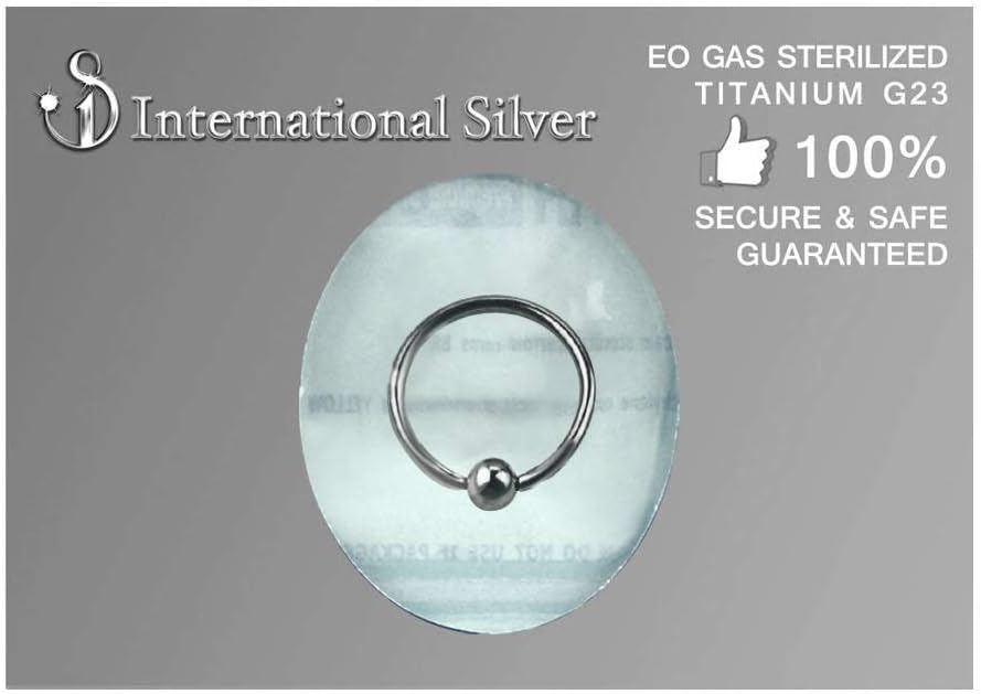 Pierced Owl - 16G G23 Implant Grade Sterilized Titanium Septum Cartilage Helix Daith Tragus Captive Bead Ring - Image 2