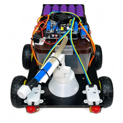 Image of Fire Fighter Robot (Big Size) Major Engineering Project with Project Report (Automatic Flame Detection)