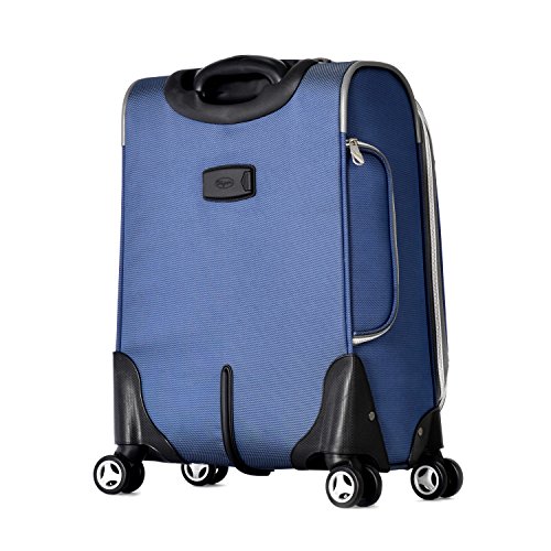 Olympia U.S.A. Tuscany 30 Inch Expandable Vertical Rolling Luggage Case, Blue - Image 4