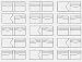 13x New Clear Acrylic Wallet Pattern Stencil Template Set Leather Craft DIY Tool