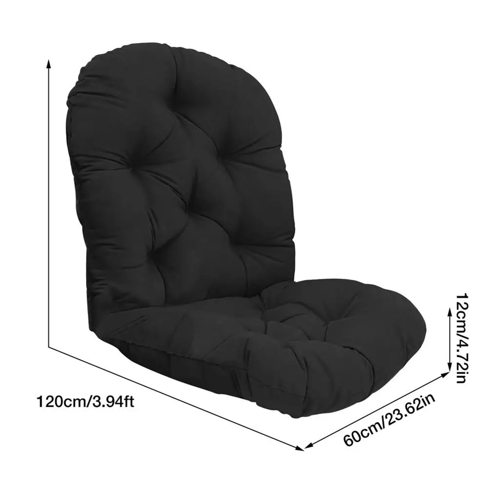 Bonlting Rattan Swivel Chair Cushion, 47