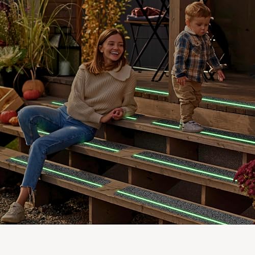 20% Off Outdoor Non-Slip Stair Treads - 12-Pack Glow in Dark