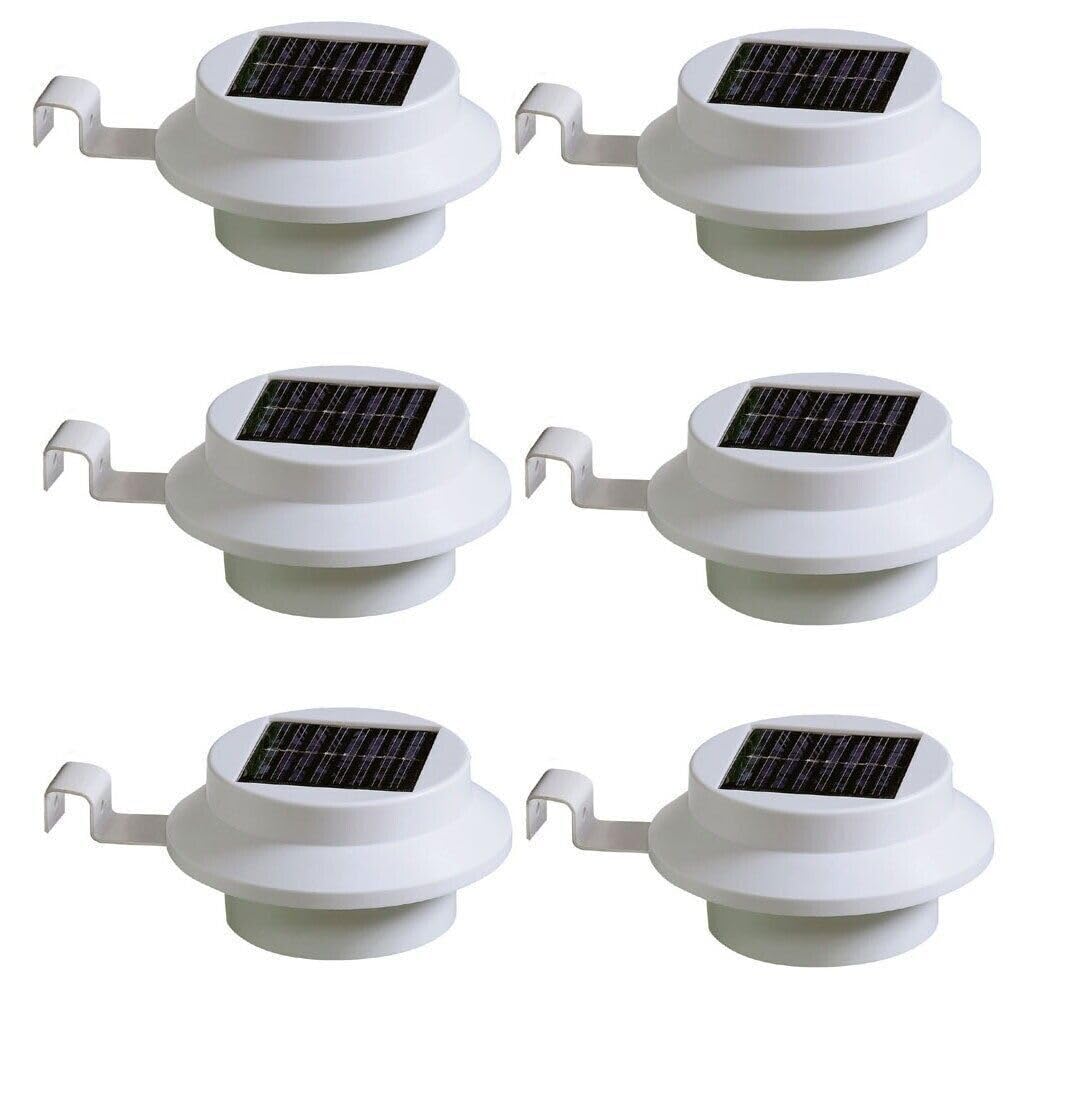 Solar Powered LED Gutter Door Wall Fence Lights Solar Outdoor Garden Security (6)