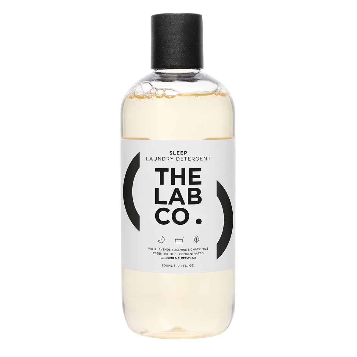 The Lab Co. Sleep Wash 300ml. Relaxing Laundry Detergent. Wild Lavender And Chamomile. Plant Based Non-Bio Concentrated. Up to 20 washes. For bedding and sleepwear.