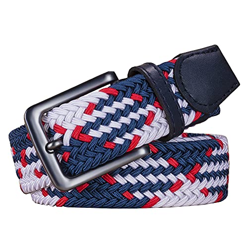 AGEA Elastic Stretch Woven Braided Waist Belt for Men and Women