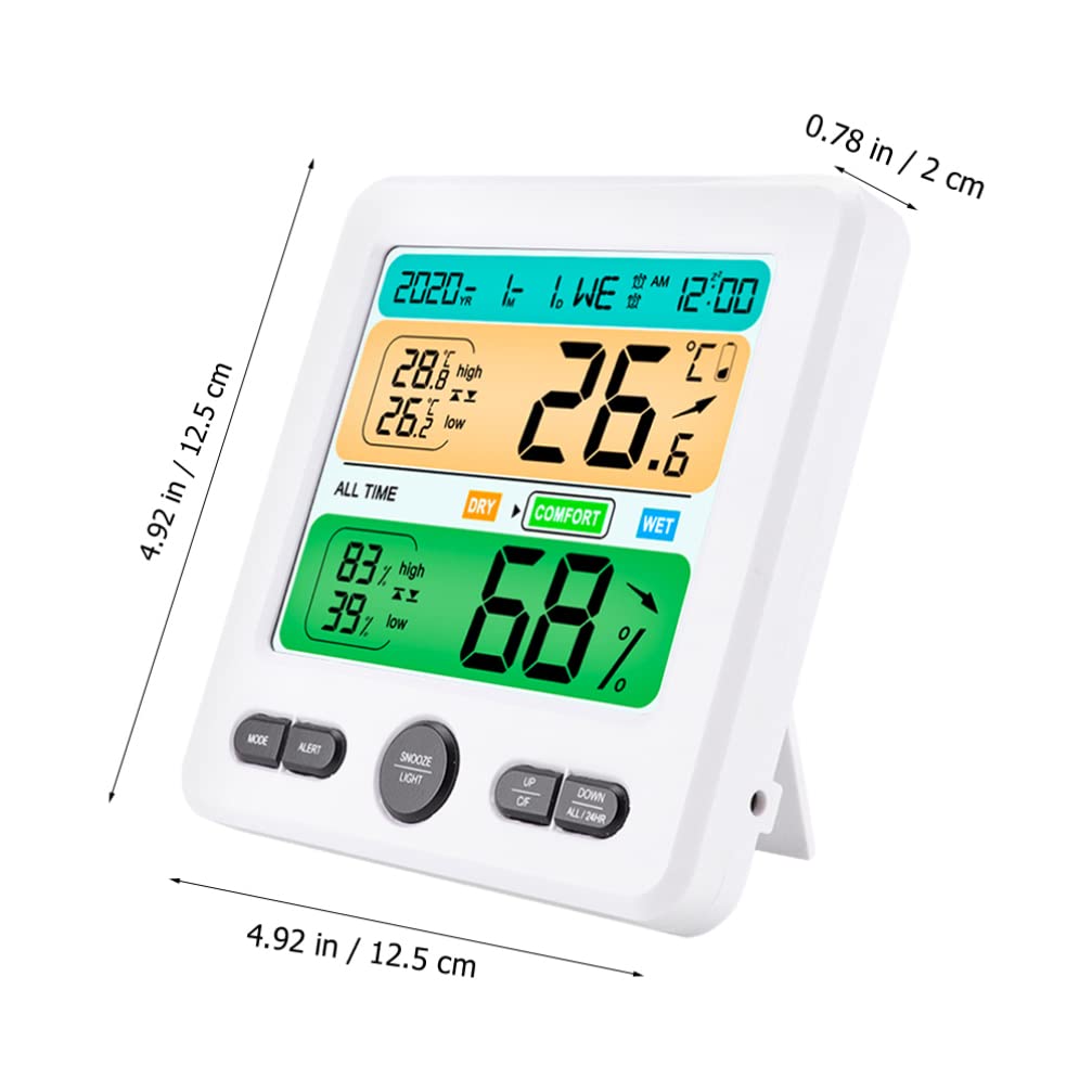 LIFKOME Digitales Hygrometer Innen mit Thermometer für Zuhause Tischthermometer Hygrometer Präzises Raum-hygrometer für Kinderzimmer und Wohnräume Elektrisches Heimwerkerwerkzeug