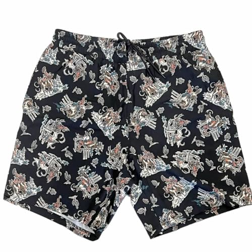 Cinch Men's Rodeo Print Swim Trunks Black XL