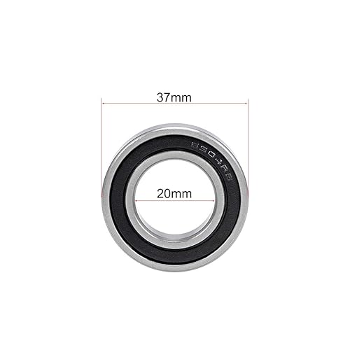 Miniatura 51 de uxcell 6810-2RS Rodamientos rígidos de bolas 1.969 in Diámetro interior 2.559 in OD 0.276 in Diámetro doble sellado cromo acero Z2 2pcs