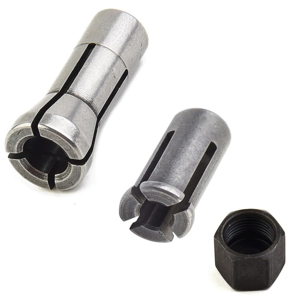 Collet Chuck Replacement for Makita GD0600 GD0603 GD0601, Chuck Cap 906 763620-8 763627-4, 3mm 6mm Precision Grinder Collet Nut Rotary Tool Chuck Parts for Powe(3mm)