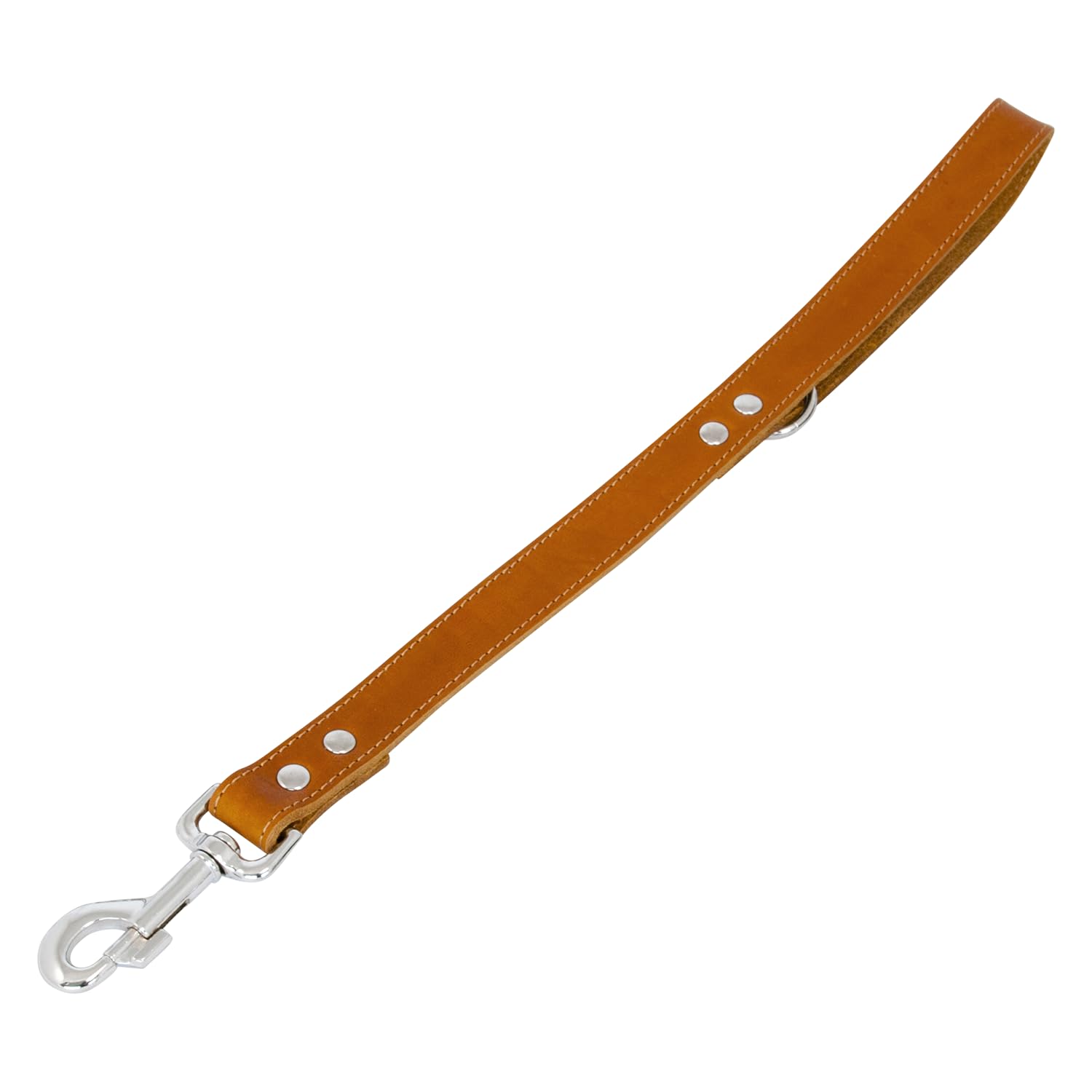 JACK AND VANILLA, Short Dog Lead, Fat Leather Model, Cognac, Size 25 mm x 50 cm