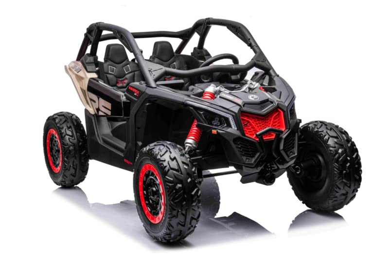 Buggy 24 V Can-Am Maverick, 4 Motori da 200 W, MP4, RC Parental (Nero)
