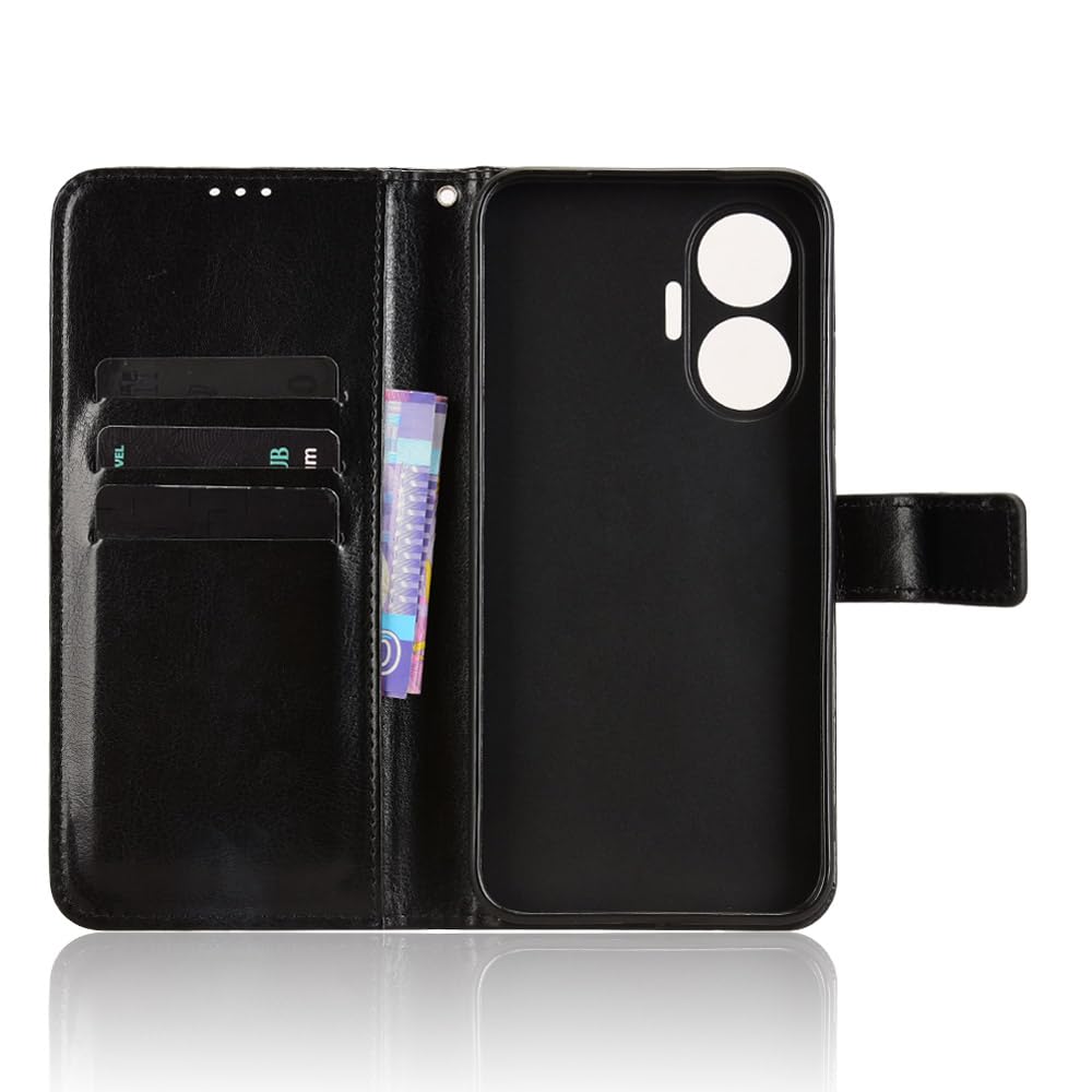 ILING Cover per Xiaomi POCO X7 Pro 5G, Custodia a Premium Pelle PU Portafoglio Caso, Retrò Antiurto Flip Cover con Slot per Scheda/Funzione di