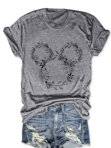 Image of Magic Kingdom Castle Shirt Holiday Short Sleeve Boho Clothes for Women