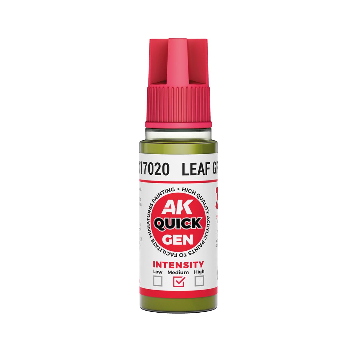 AK Interactive Quick Gen 17020 Leaf Green 18ml Acrylic Paint