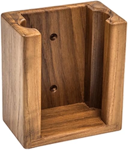 SeaTeak Jabón líquido de madera/desinfectante de manos, 100% madera de teca maciza, montaje en pared, se adapta a botellas de hasta 10.5 onzas,