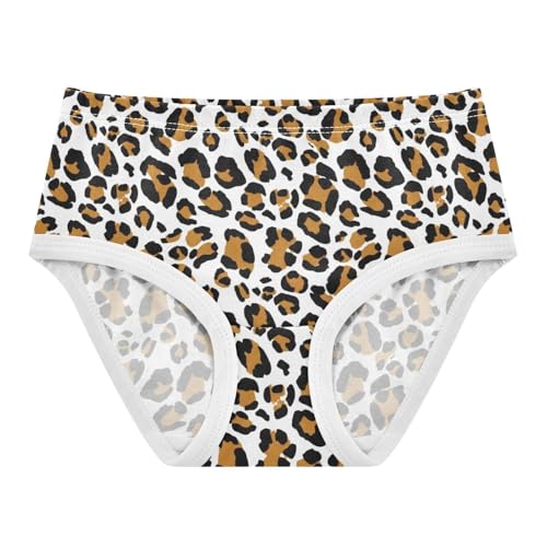 Joisal Toddler Girls Underwear 2t Cotton Panties Little Girl Bright Briefs Undies Kids Leopard Print