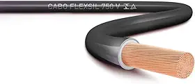 Cabo Flexivel Flexsil 750V 2,50MM² 100M Preto
