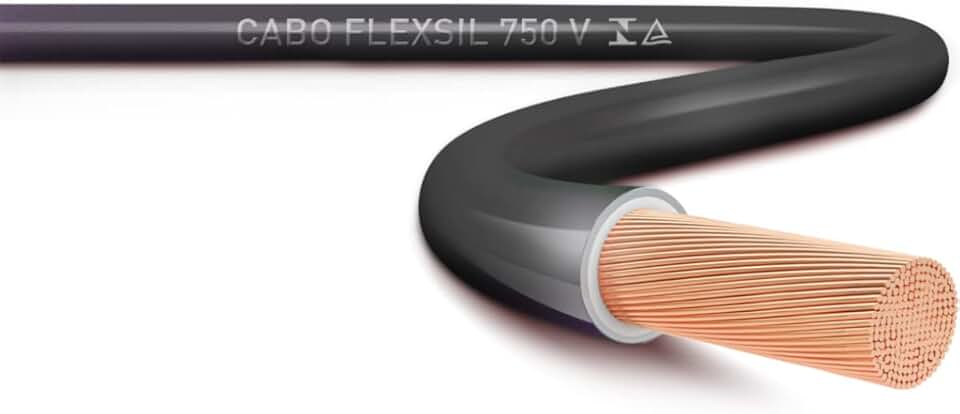 Fio Cabinho Flexível SIL 1,5 mm² Rolo com 100 m Preto