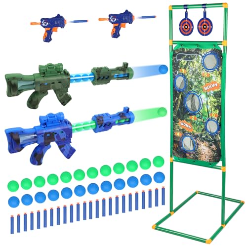 Zookao Spielzeug Pistole für Nerf Zielscheibe, Spielzeug Ab 6 7 8 9 10 11 12 Jahre Junge Geburtstags Geschenk Junge 6-12 Jahre Outdoor Spiele Für Kinder Weihnachten Geschenk