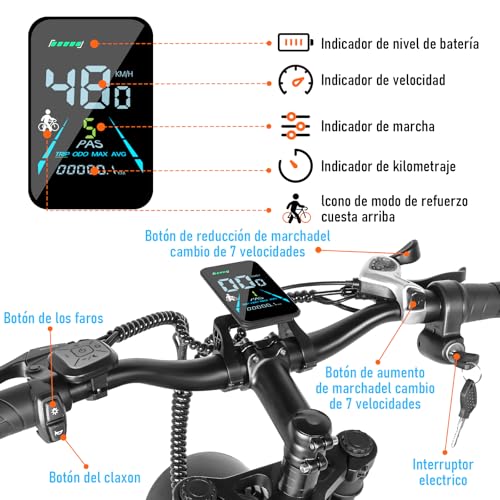 Motos, DVD motoneta Marca HONEYWHALE (3)