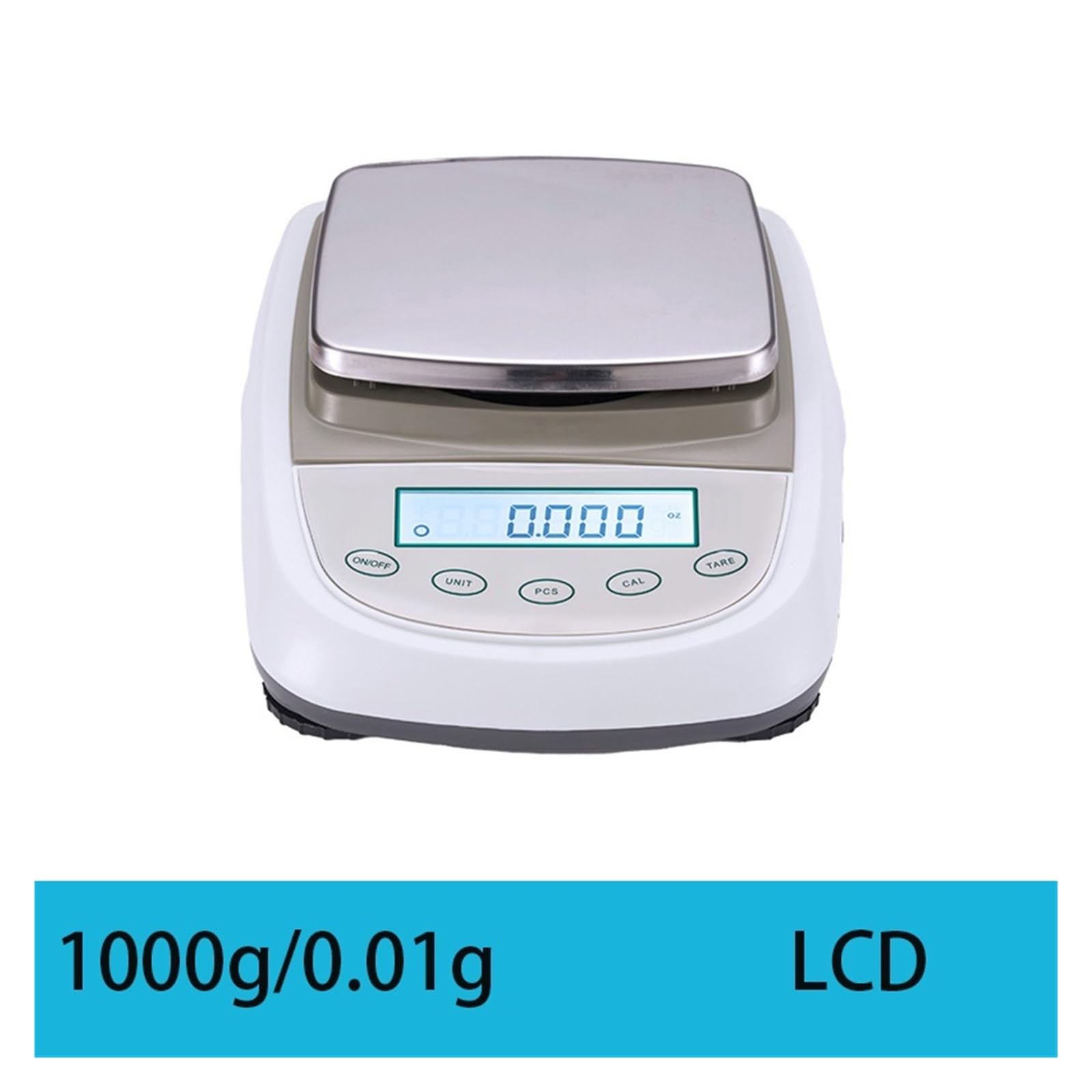 1000-5000g 0.01g Pantalla LCD Cocina Joyería Balanza Electrónica Digital Gran Capacidad Medición Precisa Esfuerzo(1000g 0.01g)