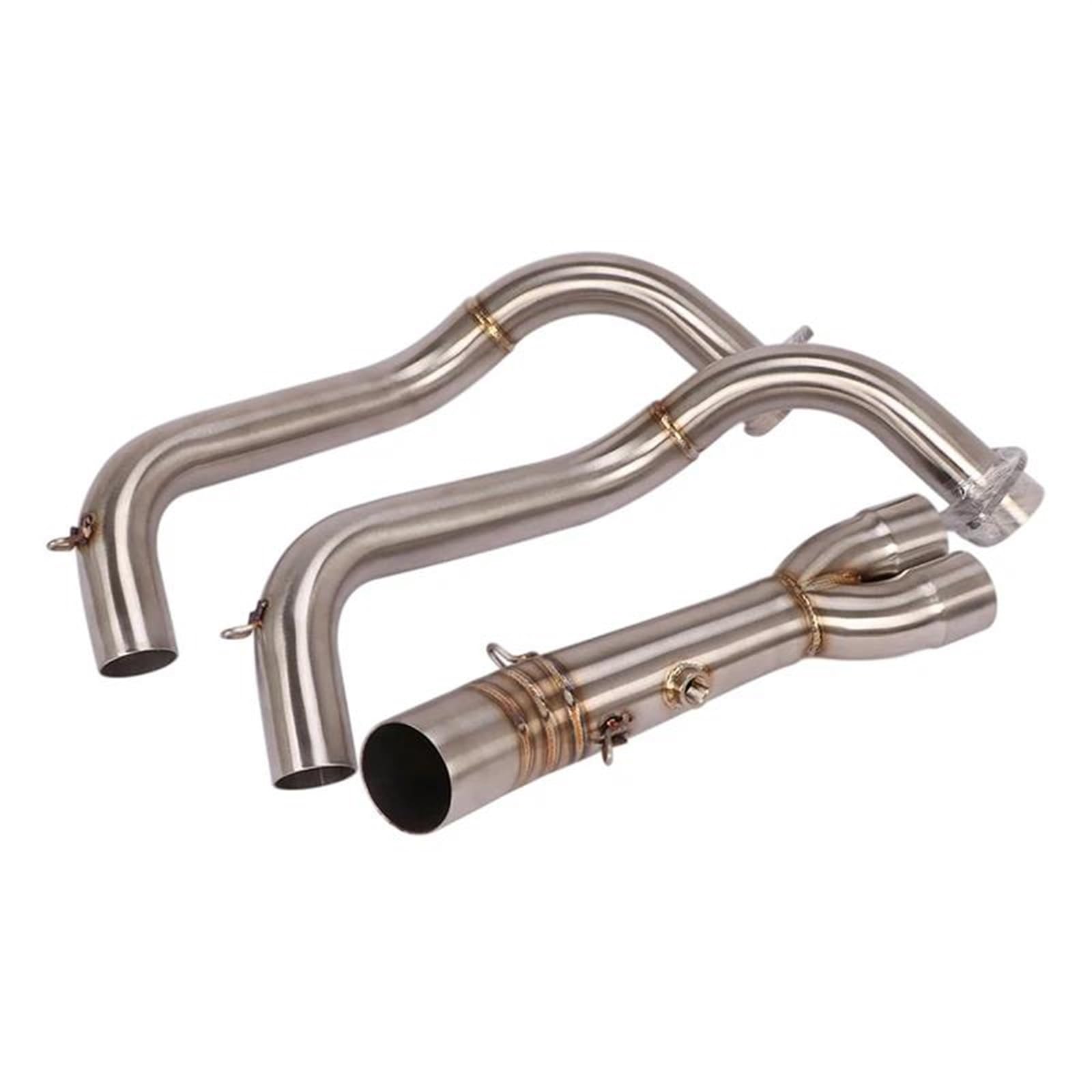 SYLTER Tubo Centrale Moto Slip On Scarico Moto per YZF R7 Modified Acciaio Inox Anteriore Collegamento Centrale Tubo Collegamento 51mm Moto silenziatore Tubo Centrale Scarico Moto