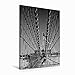 Produktbild Premium Textil-Leinwand 60 x 90 cm Hoch-Format Brooklyn Bridge Detail | Wandbild, HD-Bild auf Keilrahmen, Fertigbild auf hochwertigem Vlies, Leinwanddruck von Melanie Viola