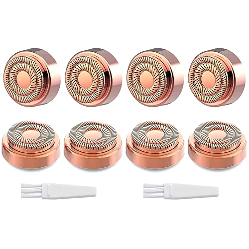 tuokiy Gen 2 Replacement Heads for Flawless, Rose Gold Plated, 8-Pack
