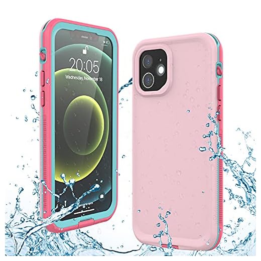 Gustave iPhone Xs Waterproof Case, iPhone X Waterproof Case Wireless Charging Support Waterproof Shockproof Full-Body Rugged Cover Case with Built-in Screen Protector for iPhone Xs/X 5.8 inch (Mint)