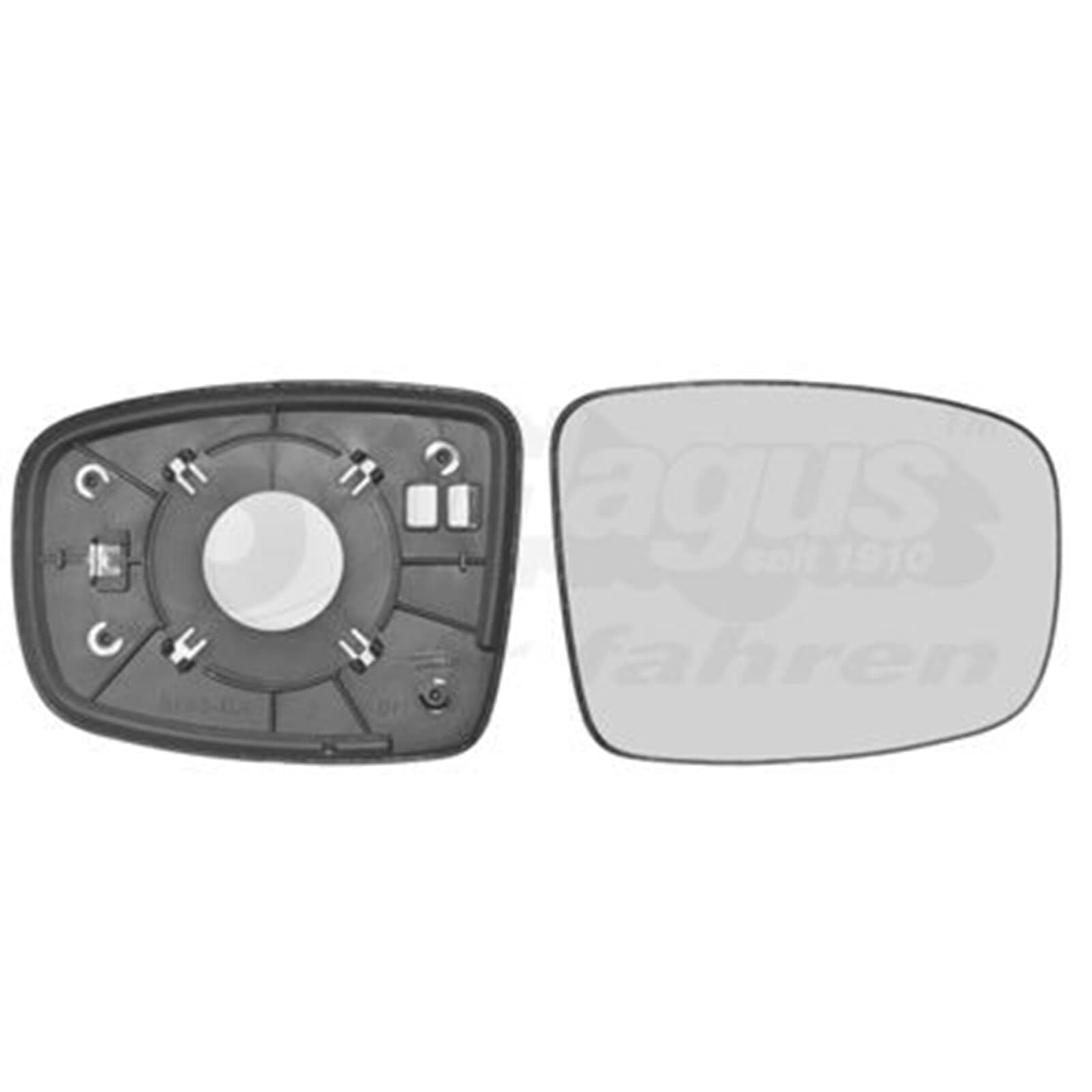 VAN WEZEL 8208804 Espejo retrovisor espejo completo convexo para ajuste manual espejo Ajuste por cable derecha Compatible con HYUNDAI i10 PA