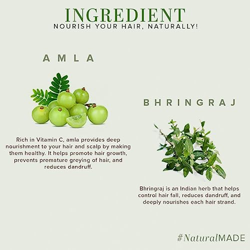 Khadi Natural Amla & Bhringraj Hair Conditioner | Anti-Hair Fall | Nourishing Conditioner for Healthy Hair | Paraben & Silicone-Free | Suitable for... - Image 3