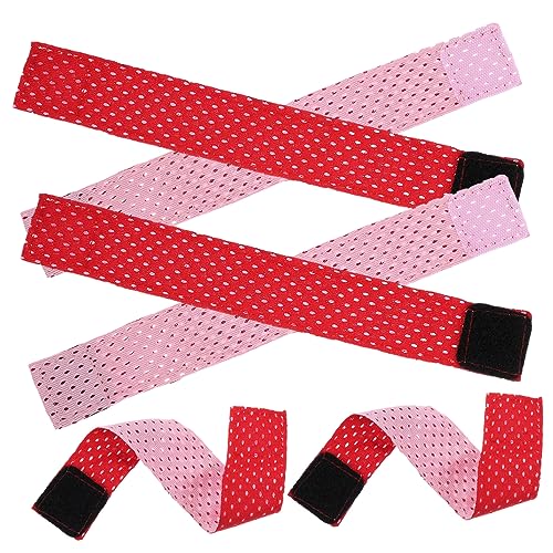 Happyyami 6pcs Sports Sleeve Fixing Straps Elastic Straps for Shirt Sleeves Ties for Sports Shirts Arm Band No Slipping