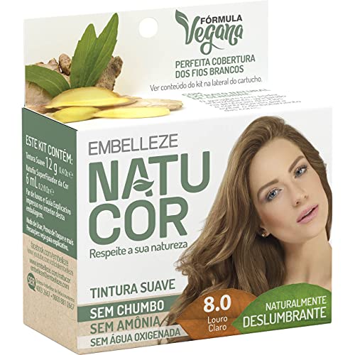 Embelleze - Tintura Natucor Film 8.0 Louro Claro